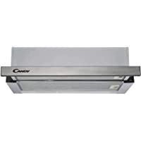 Candy CBT625_2X Campana telescópica- ancho 60 cm- 2 niveles de potencia- capacidad extracción 332.1 m3-h- iluminación…